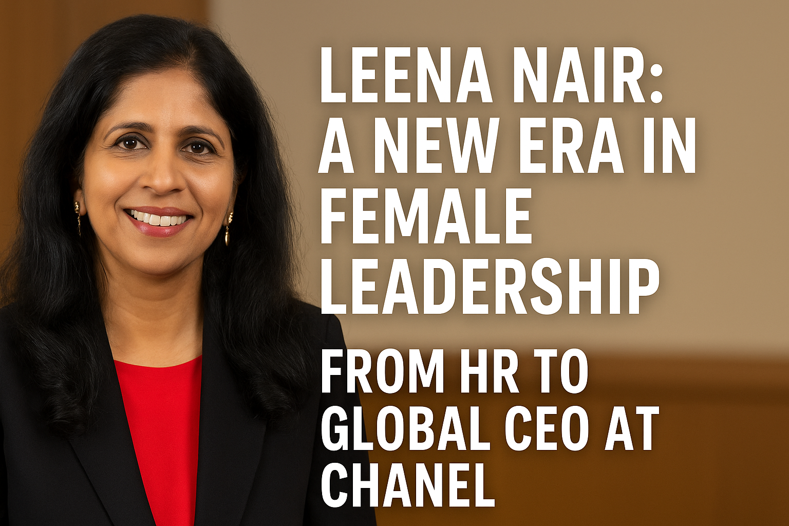 Female Leadership Lessons with Leena Nair  – From HR to Global CEO at Chanel
